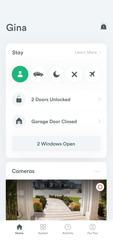 Vivint app — custom dashboard and peace of mind